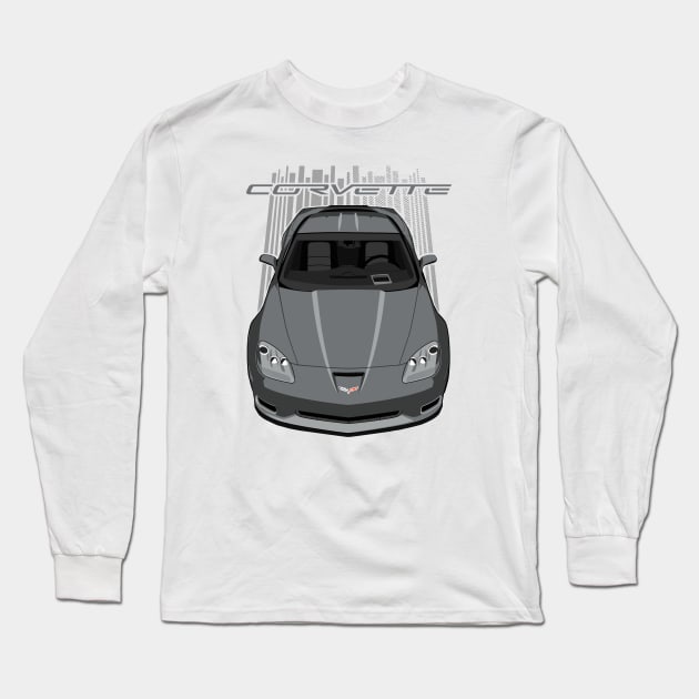 Corvette C6 Z06 - Grey Long Sleeve T-Shirt by V8social